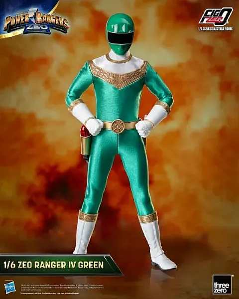 POWER RANGERS ZEO FIGZERO ACTION FIGURE 1/6 RANGER IV GREEN 30 CM